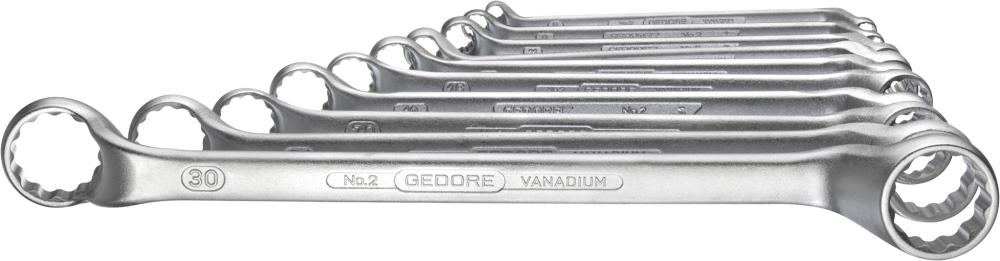 Imagen del producto Jgo llaves dos bocas estrella DIN838 6-32mm 10pzas GEDORE