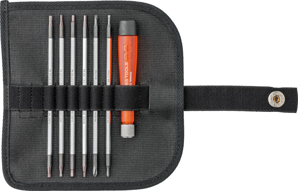 Imagen de JGO VARILLAS RECAMBIO DE ELECTRÓNICA 7 PZAS, BOLSAENROLLABLE PB SWISS TOOLS