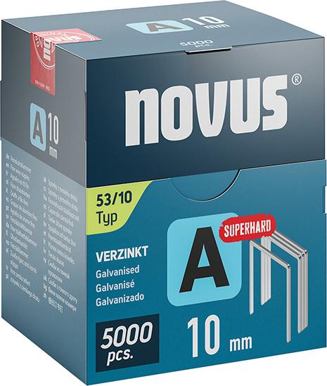 Imagen de GRAPA DE ALAMBRE FINO A TIPO 53/10 MM ST NOVUS U.E. = 5000 UNIDADES