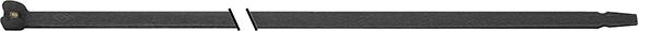 Imagen del producto Brida de nailon negra 100x2,5mm de 100 unidadescon lengüeta de acero SapiSelco