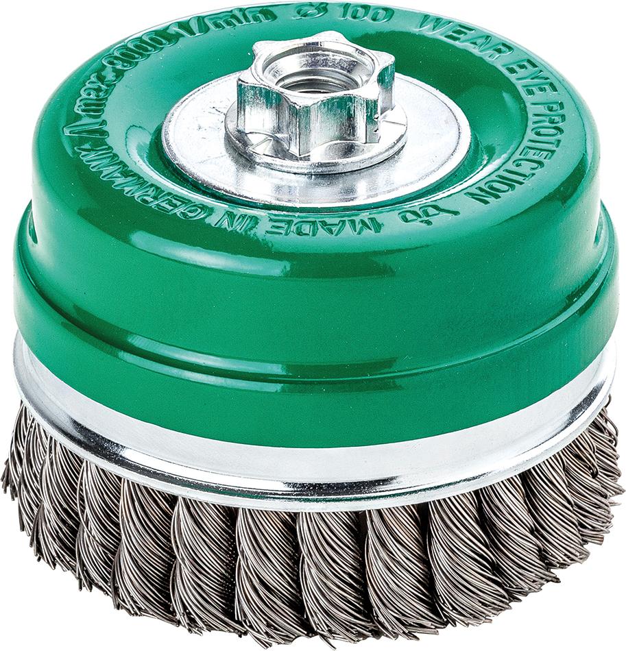 Imagen del producto Cep. de copa ac. inox. trenzado 80x0,5mm Lessmann