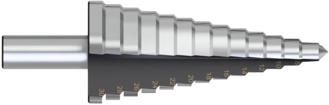 Imagen del producto BROCA ESCALONADA HSS DE 4 A 12MM X2