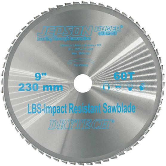 Imagen del producto Hoja de sierra de metal duro Drytech D=230x25, 4x1,4mm 60Z p/ acero de pared delgada LBS resist.