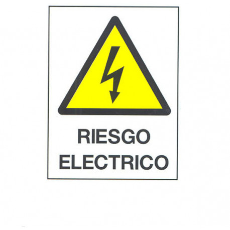Imagen del producto CARTEL PVC 40X30 RIESGO ELECTRICO