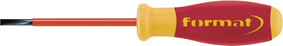 Imagen del producto Destornillador VDE plano 2,5x0,4x75mm FORMAT