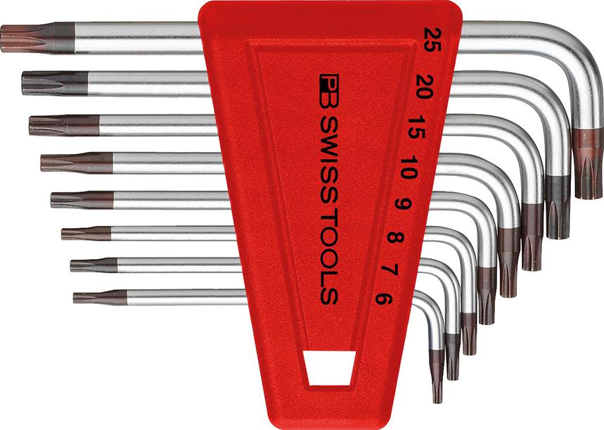 Imagen del producto Juego llaves Allen en soporte plástico 8 piezasT6-T25 PB Swiss Tools