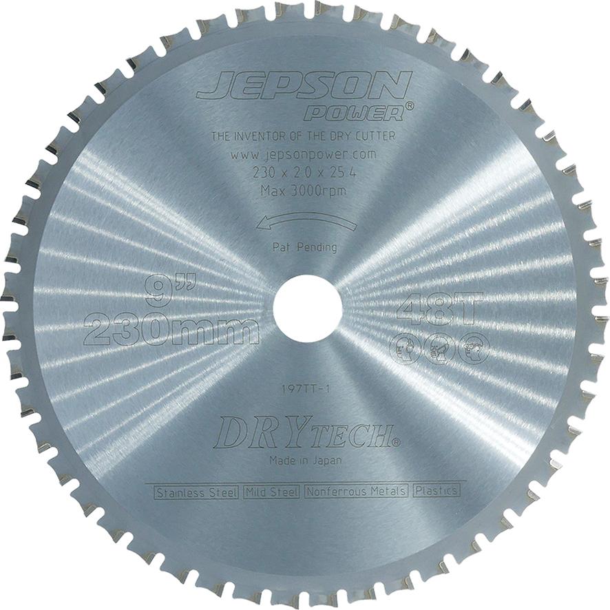 Imagen del producto Hoja de sierra de metal duro Drytech D=230x25,4x2,0mm 48Z paraacero e inox Jepson