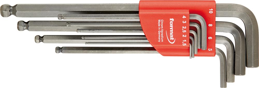Imagen del producto Jgo llaves Allen gris acero 1,5-10x mm FORMAT