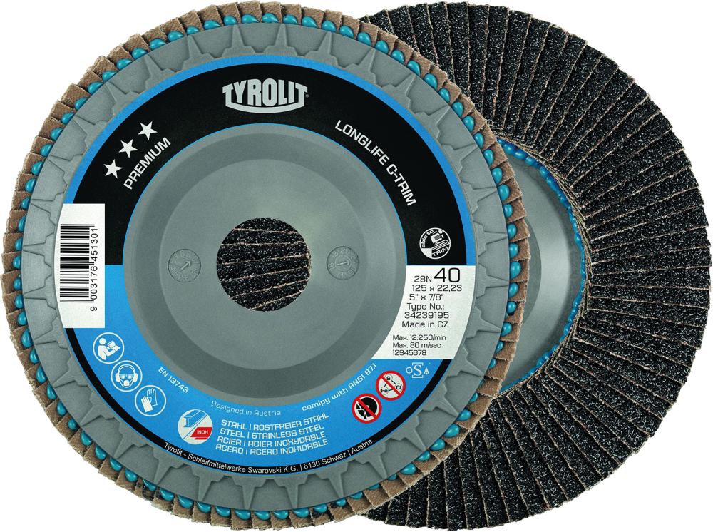 Imagen del producto Dis lám LONGLIFE C-TRIM 125mm ZA-40 ond. Tyrolit