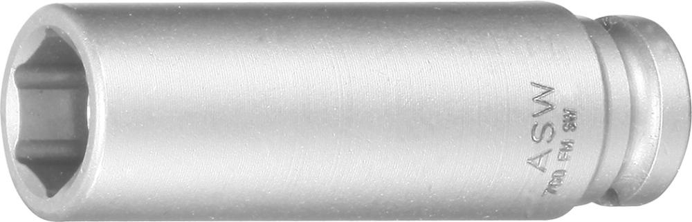 Imagen de VASO DE LLAVE DE VASO DE FUERZA LARGO C/ IMÁN ELÁSTICO 1/4" 13MM ASW