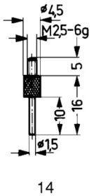 Imagen de CALIBRE DE MEDICIÓN MD TIPO 14/ 1.5MM KÄFER