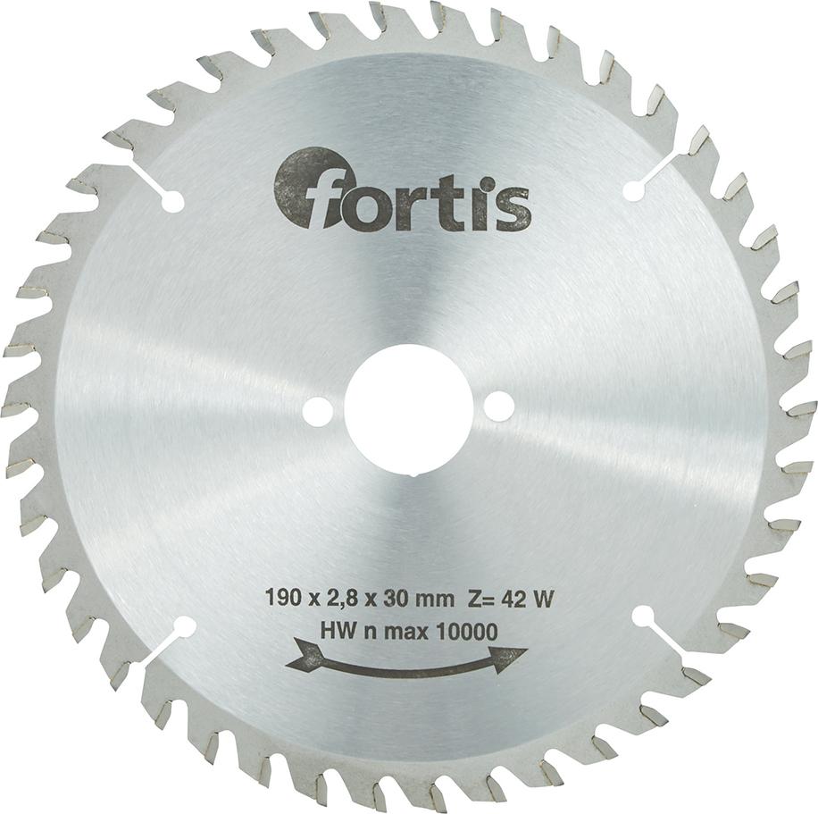 Imagen del producto Hoja sier circ MD 190x2,8x30mm Z42W Fortis