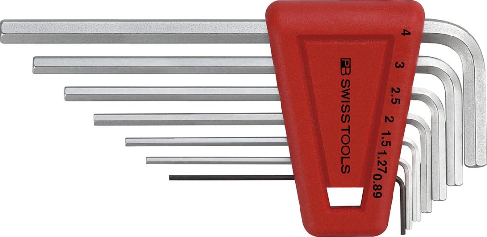 Imagen del producto Juego llaves Allen en soporte plástico 7 piezas, 0,89-4mm PB SwissTools
