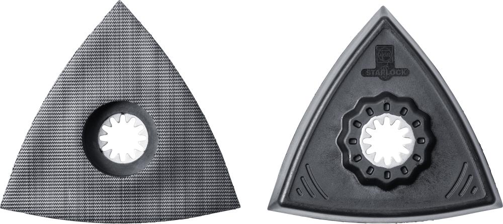 Imagen del producto Juego de placas abrasivasTriangular, sin perforarFein U.E. = 2 unidades Starlock