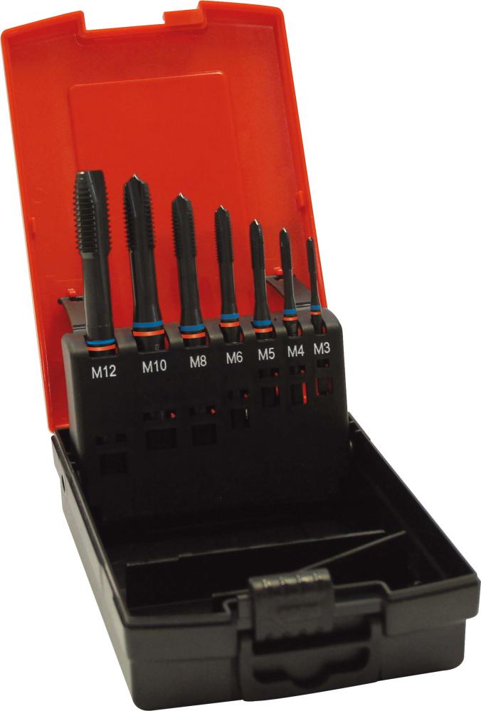Imagen de MACHOS ROSCAR A MÁQUINA, JUEGO FAT TANDEM DIN376 HSSE VAPORIZADA TIPO N 6HFORMA