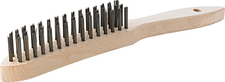 Imagen del producto Cepillo de mano alambre liso 2 filas mm FORMAT