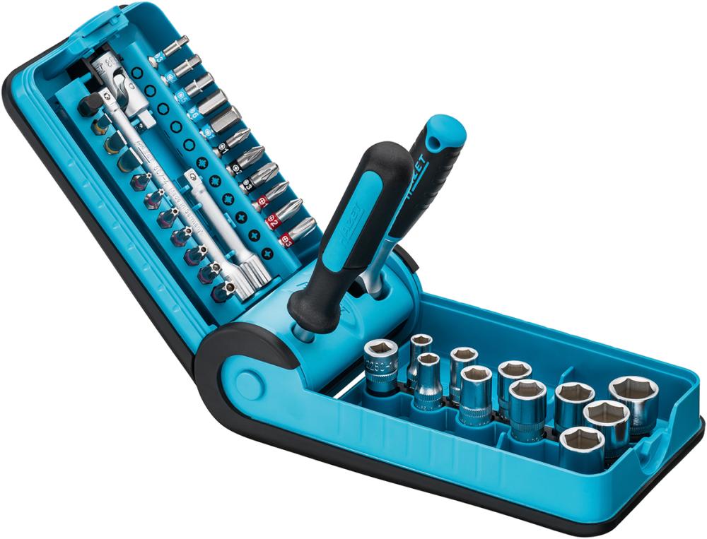 Imagen de JUEGO LLAVES DE VASO 1/4"856-1HP 38 PIEZAS HAZET