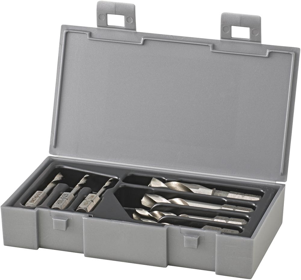 Imagen del producto Jgo puntas brocas espirales HSS 2-8mm de 7 pzas FORMAT