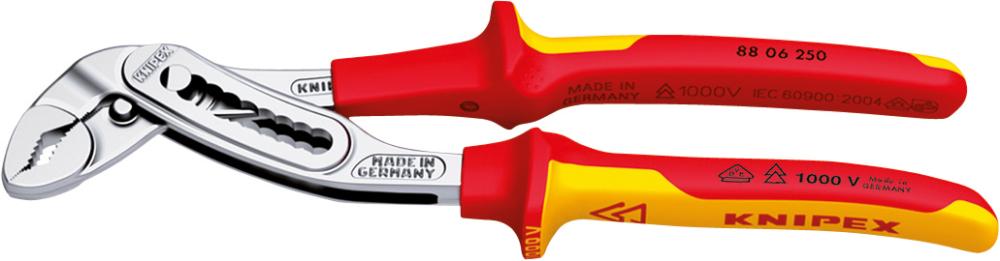 Imagen de ALICATES PICO DE LORO ALLIGATOR CON MANGO VARIOS COMPONENTES VDE 250MM KNIPEX