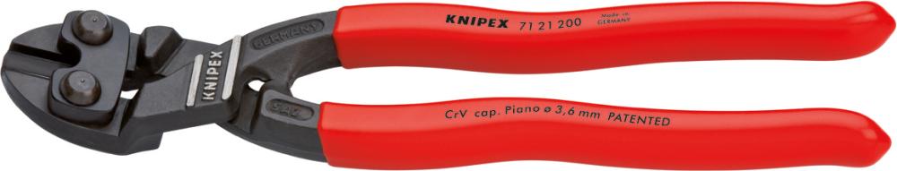 Imagen de CORTAPERNOS MINI 20º CON MANGOS DE PLÁSTICO 200MM KNIPEX