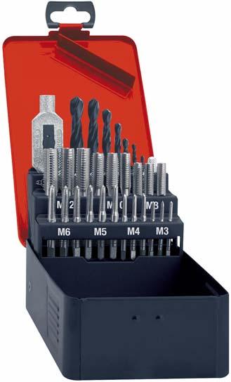 Imagen de JGO MACHOS ROSCAR MANUAL DIN352 HSS + BROCA AGJO ROSCADO M3-12 FORMAT