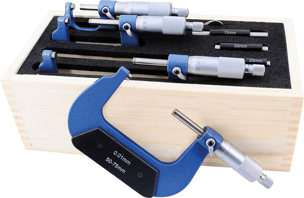 Imagen del producto Jgo micrómetros de exteriores 0-100mm FORMAT