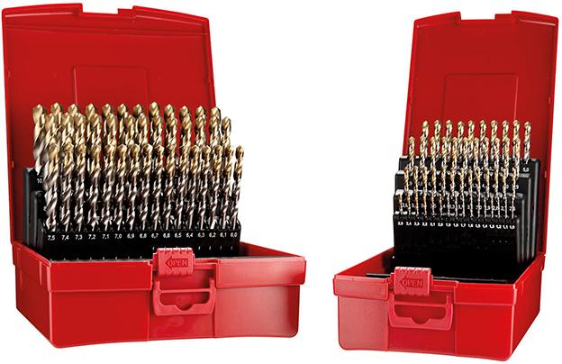 Imagen del producto Jgo broca espir. 1-10mm x0,1 A002 en caja 118G tipo N 4xD 91 pzas Punta TiN A095209 Dormer