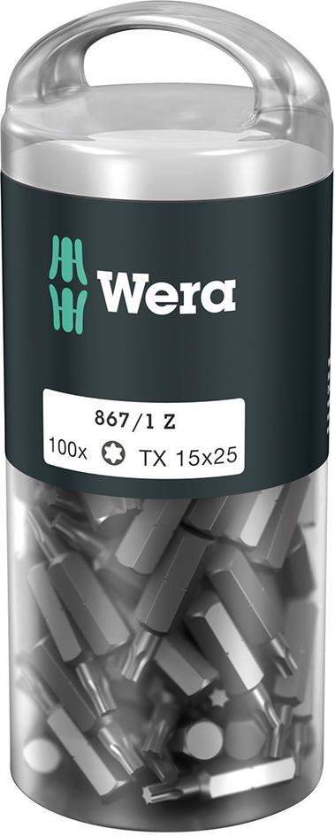 Imagen de PUNTA 1/4" DIN3126E6,3 T10X25MM PACK 100 U WERA