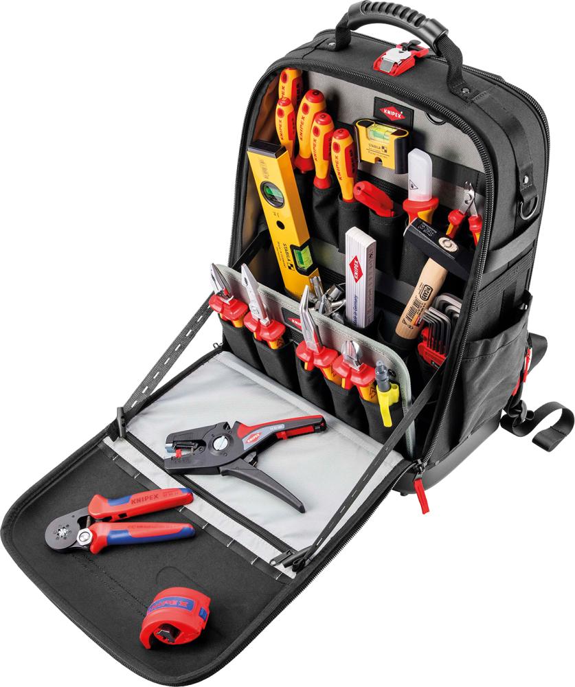 Imagen de SURTIDO DE HERRAMIENTAS ELECTRICISTA DE 30 PIEZASEN MOCHILA KNIPEX