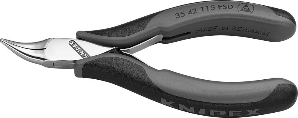 Imagen de ALICATES DE MONTAJE ELECTRÓNICA ESD MORDAZAS PLANAS-REDONDAS CURVADAS KNIPEX