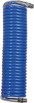 Imagen de MANGUERA EN ESPIRAL PA AZUL, UNION ROSCADA Y PROT. DOBL. RE R1/4" 12X9MM, 5M RIEGLER