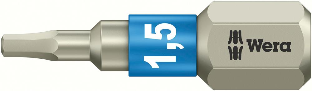 Imagen de PUNTA INOXIDABLE 1/4" DIN3126C6,3 HEMBRA HEXAGONAL 1,5X25MM WERA