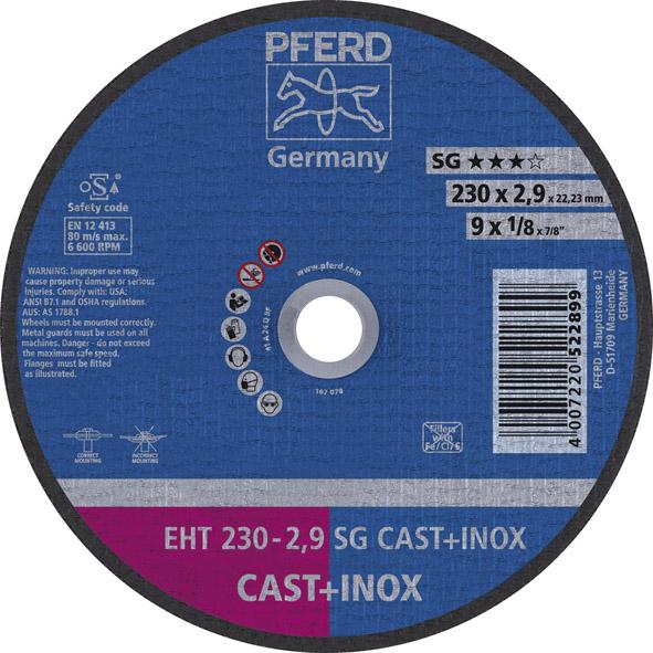 Imagen de DISCO DE CORTE RECTO A24QSG 230X2,9MM PFERD