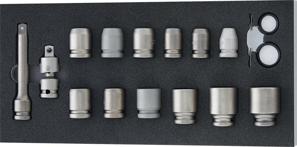 Imagen de MODULO 2017 1/3 LLAVE DE 188X395X30MM VASO DE IMPACTO 1/2"