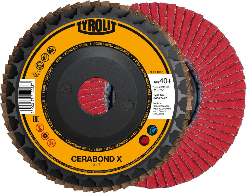 Imagen del producto Dis. abr. .lá. CERABOND X125mm CA-40 Tyrolit ond.