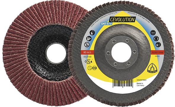 Imagen del producto Disco abrasivo de láminasSMT 974 125x22,23mm corindón cerámico convexoK40 Klingspor