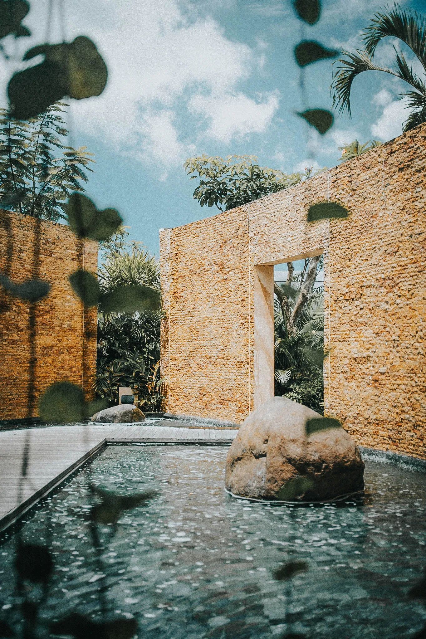 Spa courtyard