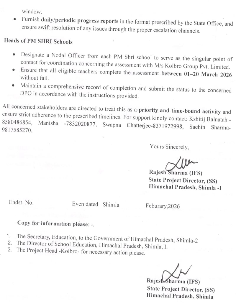 Office of the State Project Director TCA directive, page 2 of 2