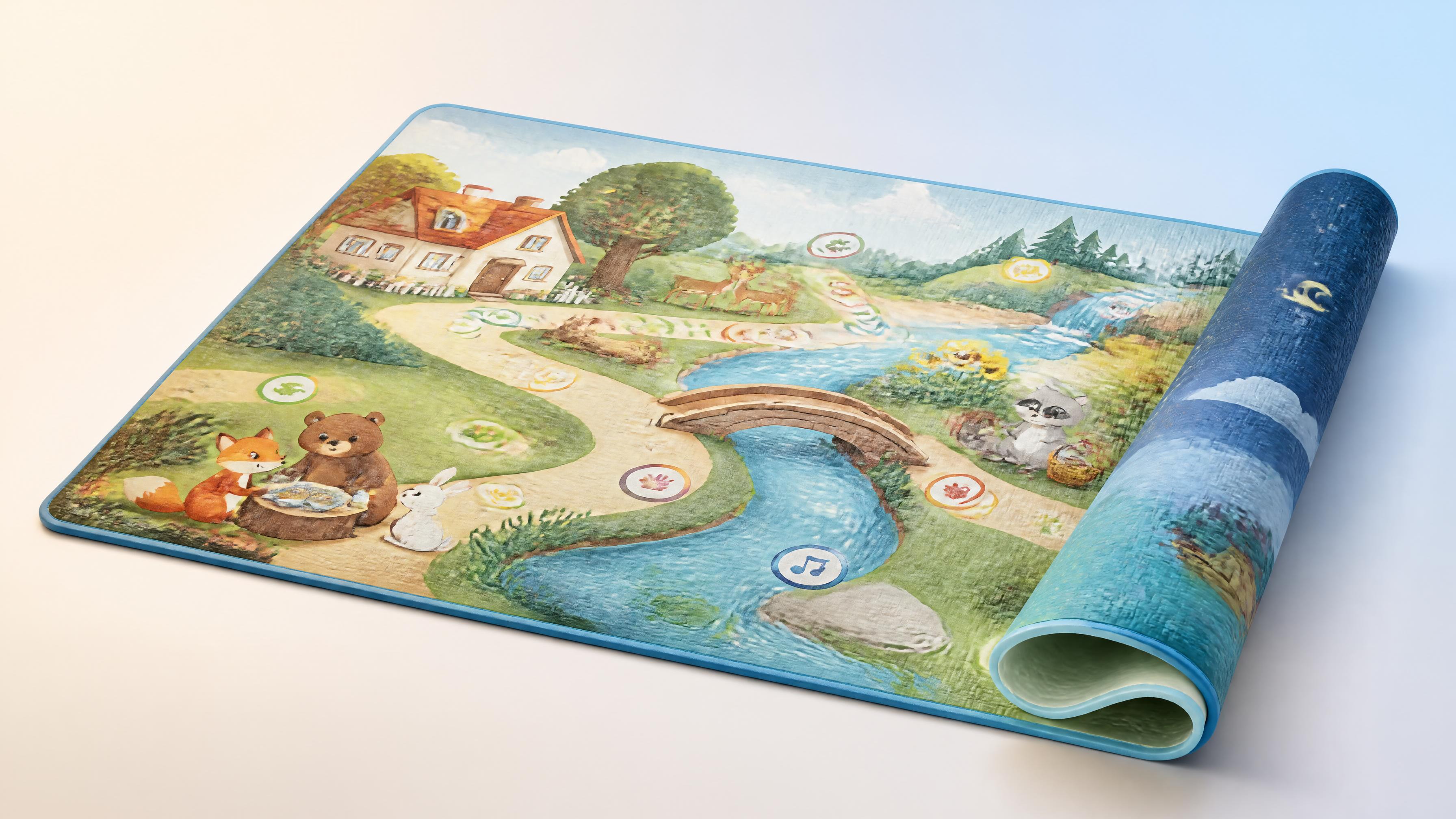 Soft double-sided story learning mat