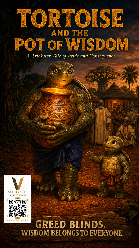 Tortoise and the Pot of Wisdom