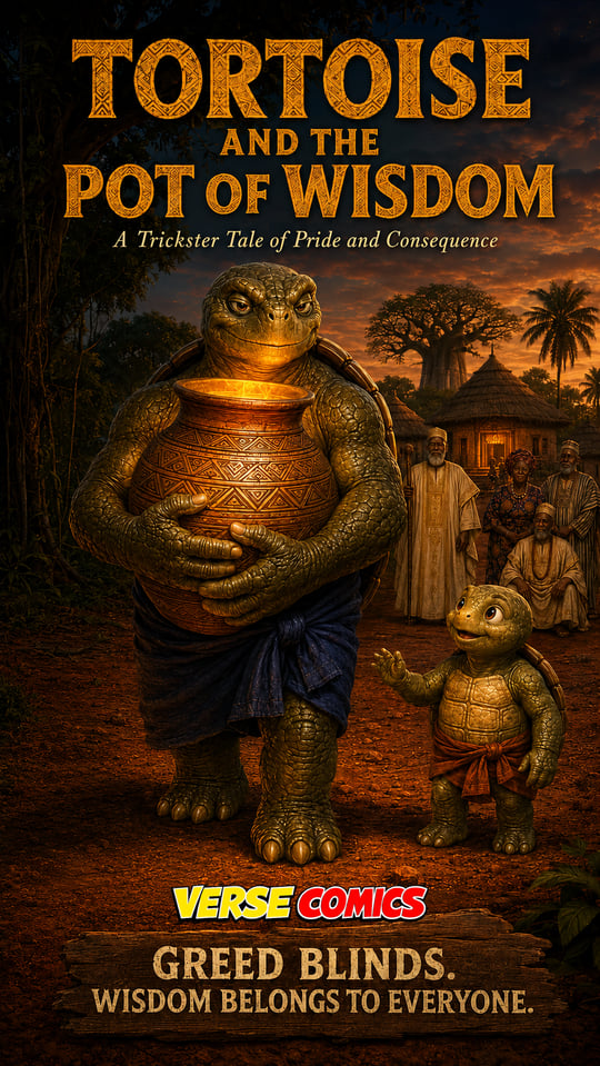Tortoise and the Pot of Wisdom