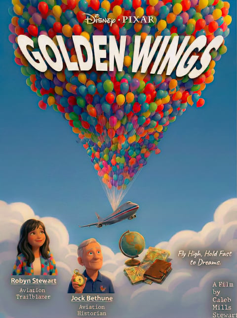 Golden Wings homage poster