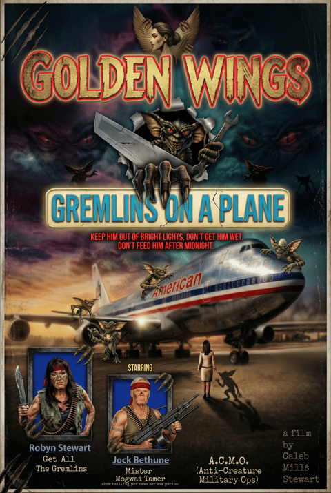 Golden Wings homage poster