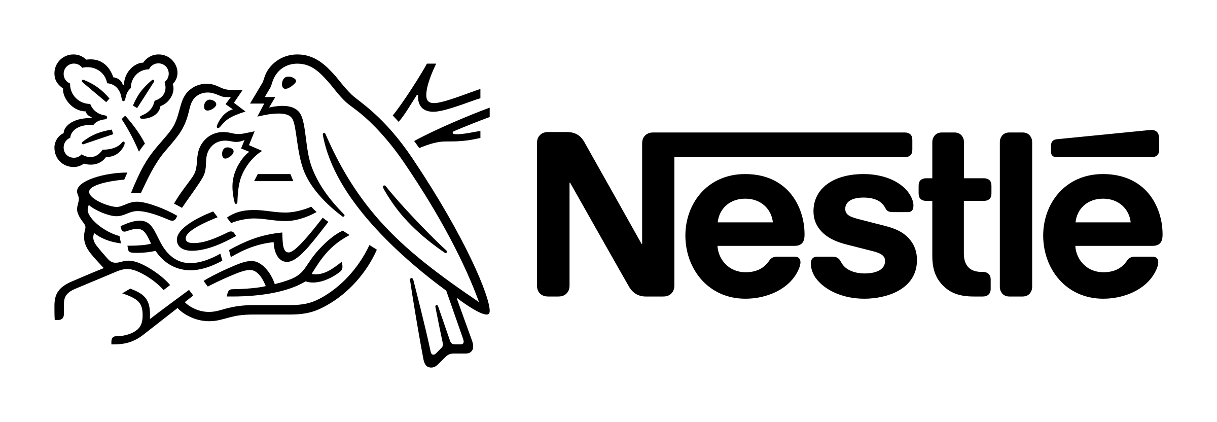 nestle logo black and white