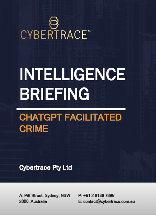ChatGPT facilitated crime intelligence report, cyber intelligence