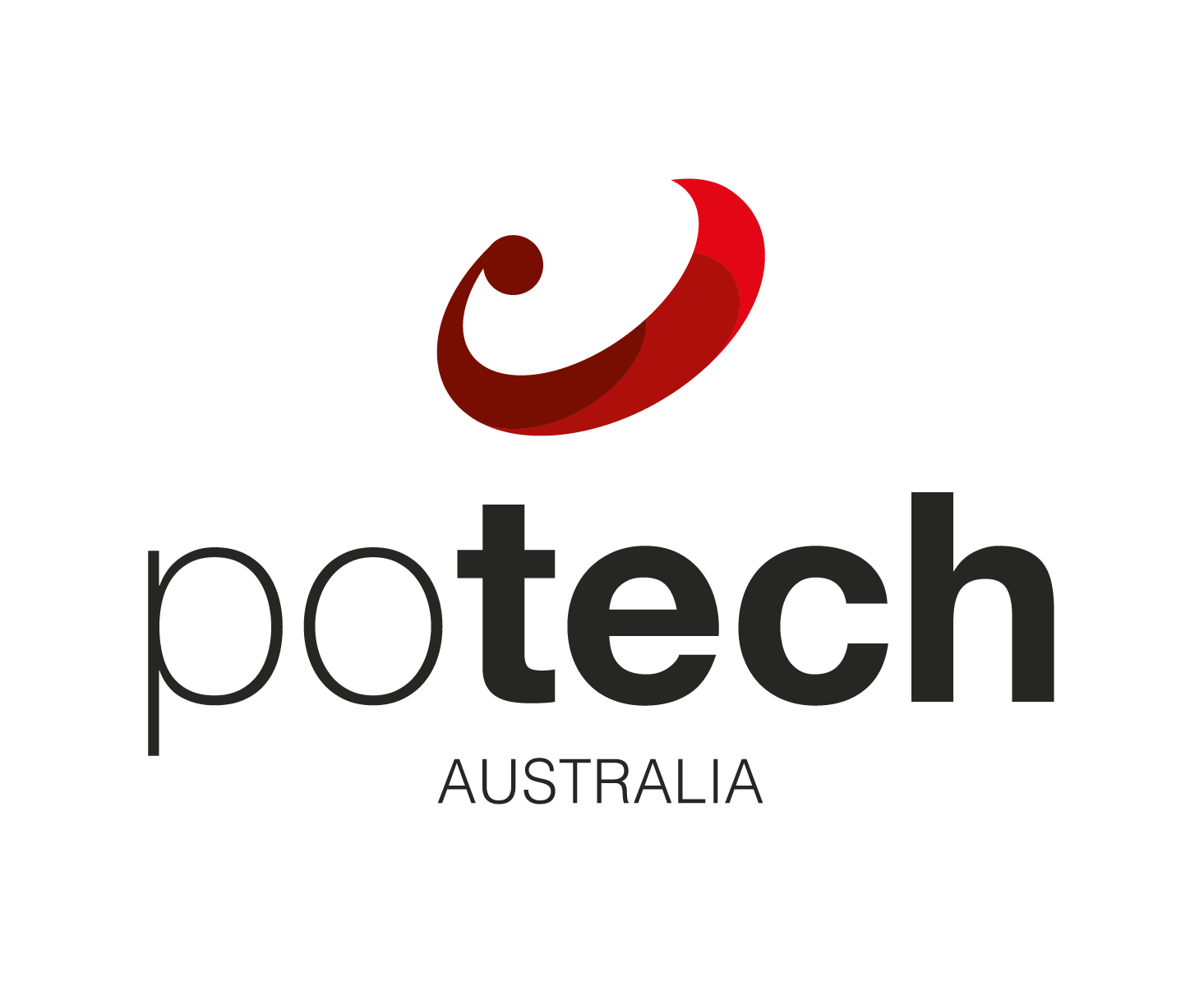 Potech Australia-logotyp, cybersäkerhetsprogramvara för mörk webb och AI/ML-baserad hotdetektering.