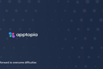 Screenshot of the fake Apptopia website used as phishing for a fake job scam