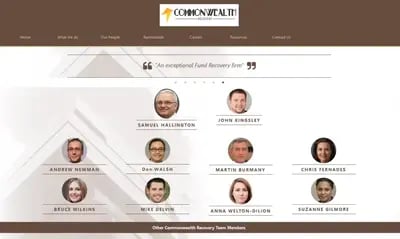 Leute der Commonwealth-Organisation täuschen Betrüger vor