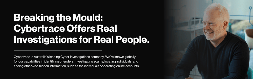 Rapportera en bluffwebbplats med Cybertrace Verktyg för rapportering av bluffwebbplatser, använd sedan ScamID, vår detektor för bedrägeriwebbplatser