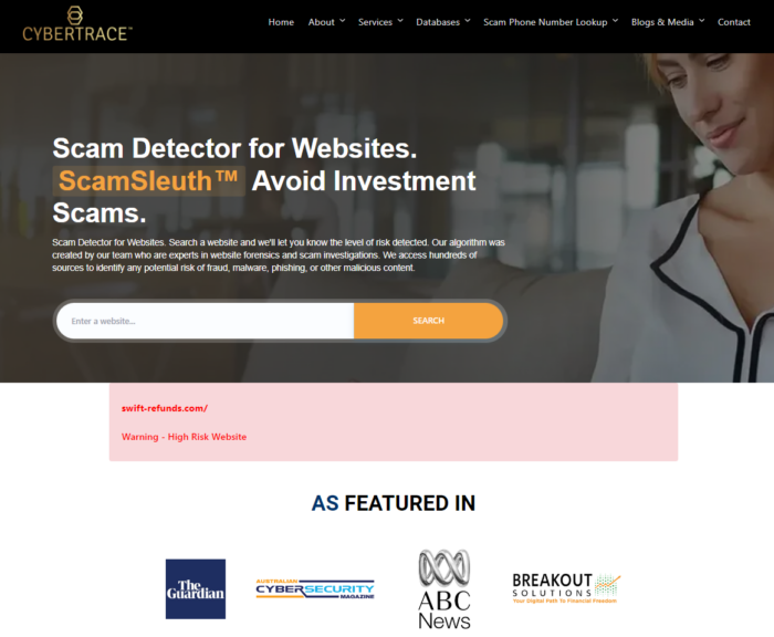 scam-sleuth-scam-detector-website
